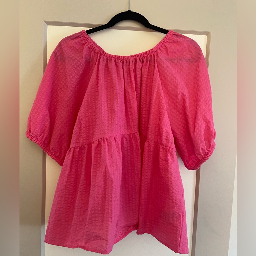 Old Navy Pink Peplum top